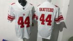 Giants Skattebo #44 White Jersey