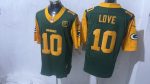 Green Bay Packers #10 Love Green Stitched Jersey