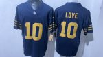 Green Bay Packers #10 Love navy Stitched Jersey