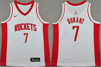Houston Rockets #7 Kevin Durant White 2025 Association Edition Stitched