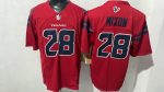 Houston Texans 28 Joe Mixon Red Stitched Jersey
