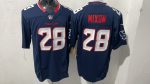 Houston Texans #28 Mixon Navy Stitched Jersey