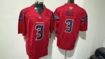 Houston Texans 3 Tank Dell Red Stitched Jersey