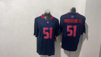Houston Texans 51 Will Anderson Jr. Navy Blue H-Town Stitched Jersey (1)