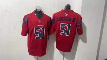 Houston Texans 51 Will Anderson Jr. Red Stitched Jersey