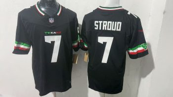 Houston Texans 7 C.J. Stroud Black Mexico Stitched Jersey