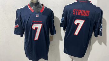 Houston Texans 7 C.J. Stroud Navy Blue Stitched Jersey