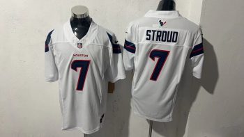Houston Texans 7 C.J. Stroud White Stitched Jersey