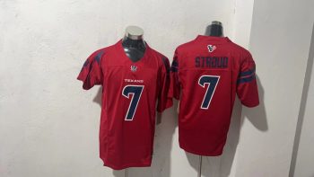 Houston Texans #7 Stroud Red Stitched Jersey