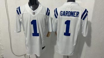 Indianapolis Colts Gardner Minshew #1 Stitched White Jersey