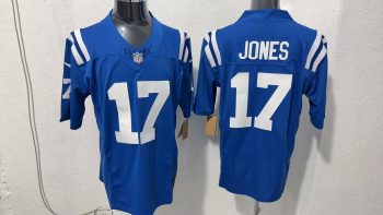Indianapolis Colts JONES #17 Stitched Blue Jersey