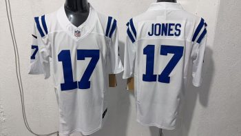 Indianapolis Colts JONES #17 Stitched white Jersey