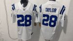 Indianapolis Colts Jonathan Taylor #28 Stitched white Jersey