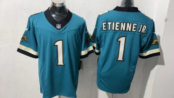Jacksonville Jaguars  Etienne Jr.  1  Teal Jersey (2)