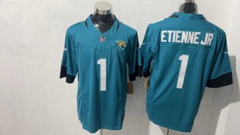 Jacksonville Jaguars  Etienne Jr.  1  Teal Jersey