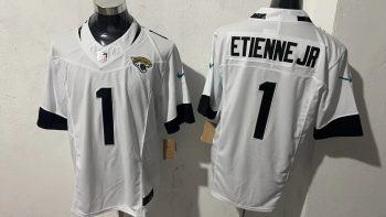 Jacksonville Jaguars  Etienne Jr.  1  White Jersey