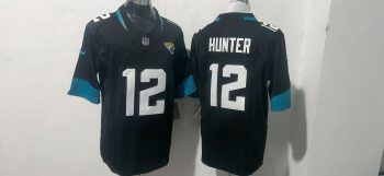 Jacksonville Jaguars  Hunter  12  Black Jersey