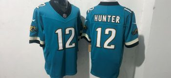 Jacksonville Jaguars  Hunter  12  Teal Jersey (2)