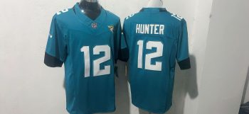 Jacksonville Jaguars  Hunter  12  Teal Jersey