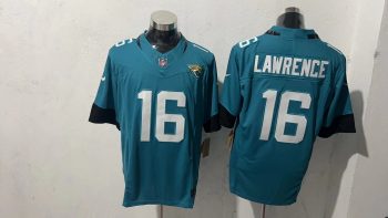 Jacksonville Jaguars  Lawrence  16  Teal Jersey (2)