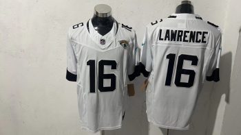 Jacksonville Jaguars  Lawrence  16  White Jersey
