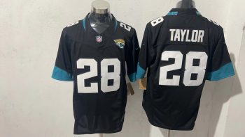 Jacksonville Jaguars  Taylor  28  Black Jersey