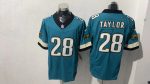 Jacksonville Jaguars Taylor 28 Teal Jersey (2)