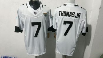 Jacksonville Jaguars  Thomas Jr.  7  white Jersey 2