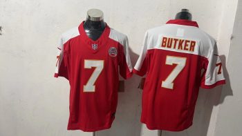 Kansas City Chiefs #7 Butker RedWhite Stitched Jersey