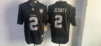 Las Vegas Raiders #2 Jeanty Black Stitched Jersey (2)