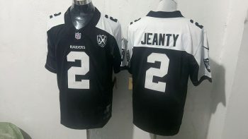 Las Vegas Raiders #2 Jeanty BlackWhite Stitched Jersey