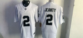 Las Vegas Raiders #2 Jeanty White Stitched Jersey