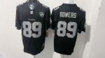 Las Vegas Raiders #89 Bowers Black Stitched Jersey