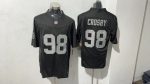 Las Vegas Raiders #98 Crosby Black Stitched Jersey 2