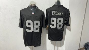 Las Vegas Raiders #98 Crosby Black Stitched Jersey 2