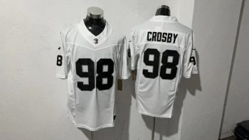 Las Vegas Raiders #98 Crosby White Stitched Jersey 2