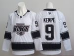 Los Angeles Kings #9 Kempe White stitched hockey jersey