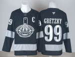 Los Angeles Kings #99 Gretzky Black stitched hockey jersey