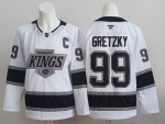 Los Angeles Kings #99 Gretzky White stitched hockey jersey