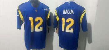 Los Angeles Rams #12 Puka Nacua Royal Blue Stitched Jersey