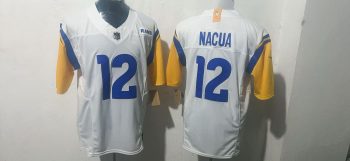 Los Angeles Rams #12 Puka Nacua White Stitched Jersey