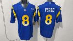 Los Angeles Rams #8 Jared Verse Royal Blue Stitched Jersey