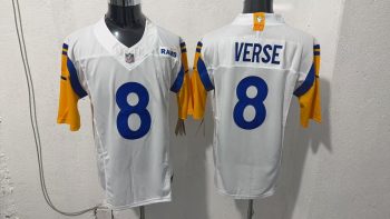 Los Angeles Rams #8 Jared Verse White Stitched Jersey