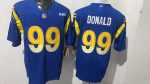 Los Angeles Rams #99 Aaron Donald Royal Blue Stitched Jersey