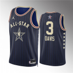 Men’s 2024 All-Star #3 Anthony Davis Navy Stitched Basketball Jersey