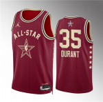 Men’s 2024 All-Star #35 Kevin Durant Crimson Stitched Basketball Jersey