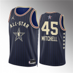 Men’s 2024 All-Star #45 Donovan Mitchell Navy Stitched Basketball Jersey