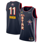 Men’s 2025 All-Star #11 Jalen Brunson Navy Stitched Basketball Jersey