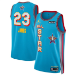 Men’s 2025 All-Star #23 LeBron James Light Blue Stitched Basketball Jersey