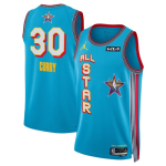 Men’s 2025 All-Star #30 Stephen Curry Light Blue Stitched Basketball Jersey
